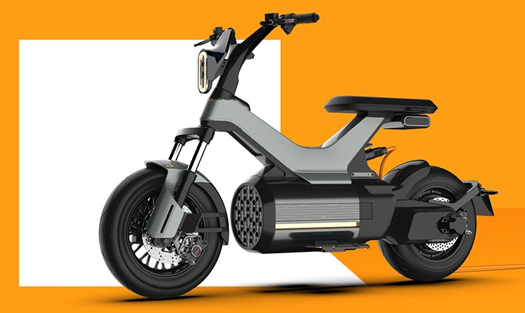 PXID ODM design studio — industrial designers working on e-bike concept sketches and 3D models