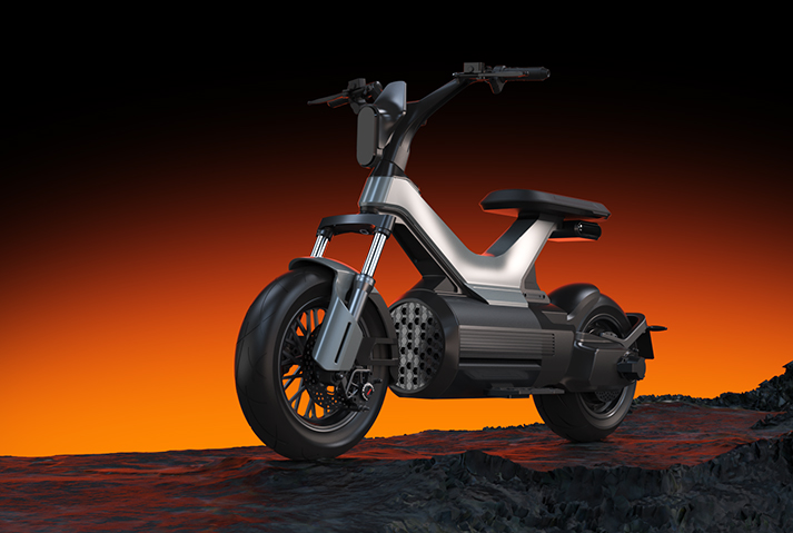PX-4 电动摩托车侧面